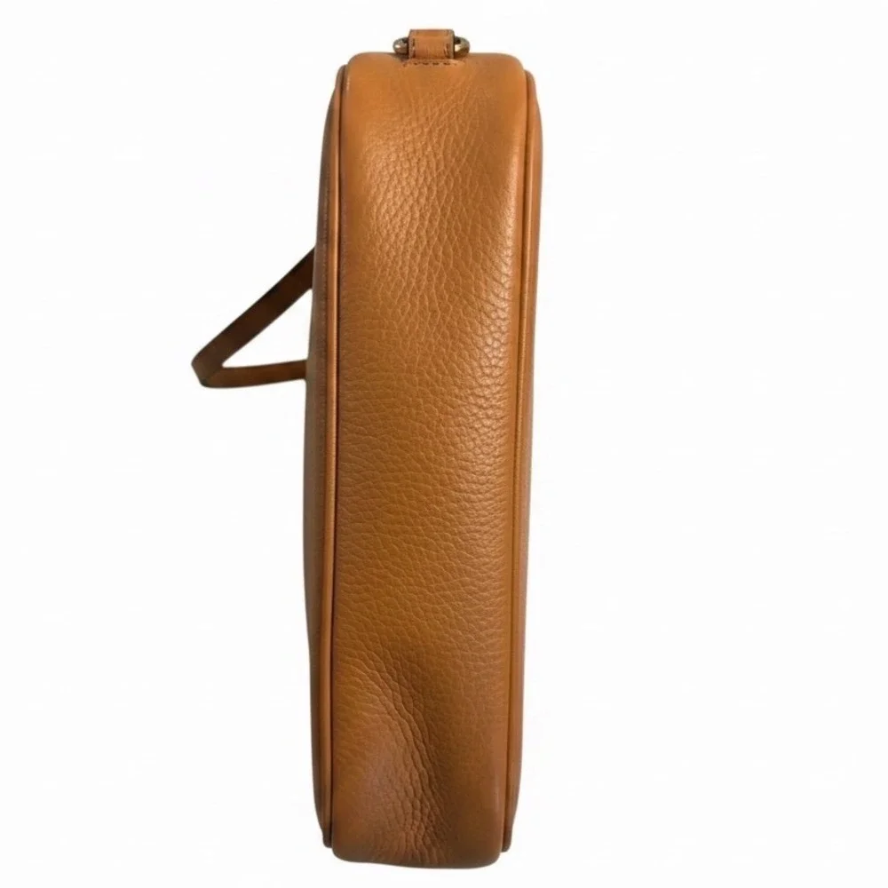Coach Ellie File Bag Light Saddle Tan Pebbled Leather Crossbody C1648